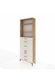 Arges Dolap 4 Raflı 5 Çekmeceli 2 Kapaklı 88x30x243 - S33M102V7A