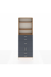 Arges Dolap 4 Raflı 5 Çekmeceli 2 Kapaklı 88x30x243 - S33M102V8A