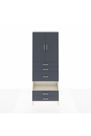 Arges Dolap 4 Raflı 5 Çekmeceli 2 Kapaklı 88x30x243 - S33M103V2A
