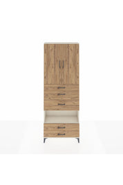 Arges Dolap 4 Raflı 5 Çekmeceli 2 Kapaklı 88x30x243 - S33M103V3A