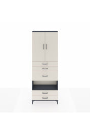 Arges Dolap 4 Raflı 5 Çekmeceli 2 Kapaklı 88x30x243 - S33M103V4A