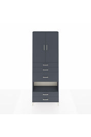 Arges Dolap 4 Raflı 5 Çekmeceli 2 Kapaklı 88x30x243 - S33M103V5A