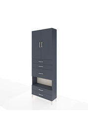 Arges Dolap 4 Raflı 5 Çekmeceli 2 Kapaklı 88x30x243 - S33M103V5A