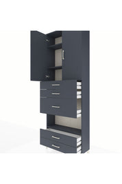 Arges Dolap 4 Raflı 5 Çekmeceli 2 Kapaklı 88x30x243 - S33M103V5A