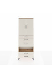 Arges Dolap 4 Raflı 5 Çekmeceli 2 Kapaklı 88x30x243 - S33M103V7A
