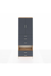 Arges Dolap 4 Raflı 5 Çekmeceli 2 Kapaklı 88x30x243 - S33M103V8A