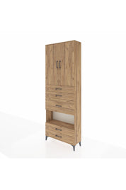 Arges Dolap 4 Raflı 5 Çekmeceli 2 Kapaklı 88x30x243 - S33M103V9A