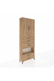 Arges Dolap 4 Raflı 5 Çekmeceli 2 Kapaklı 88x30x243 - S33M103V9A