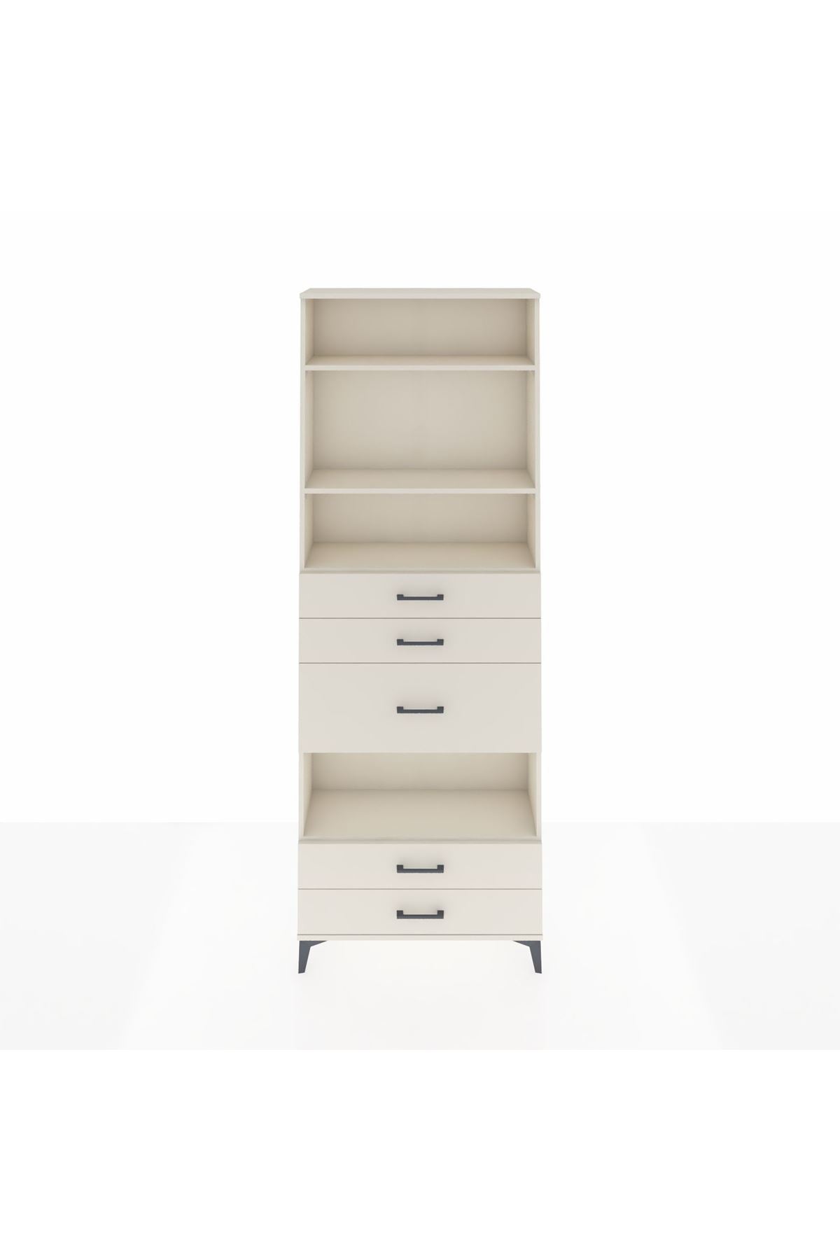 Arges Dolap 4 Raflı 5 Çekmeceli 88x30x243 - S33M104V1A