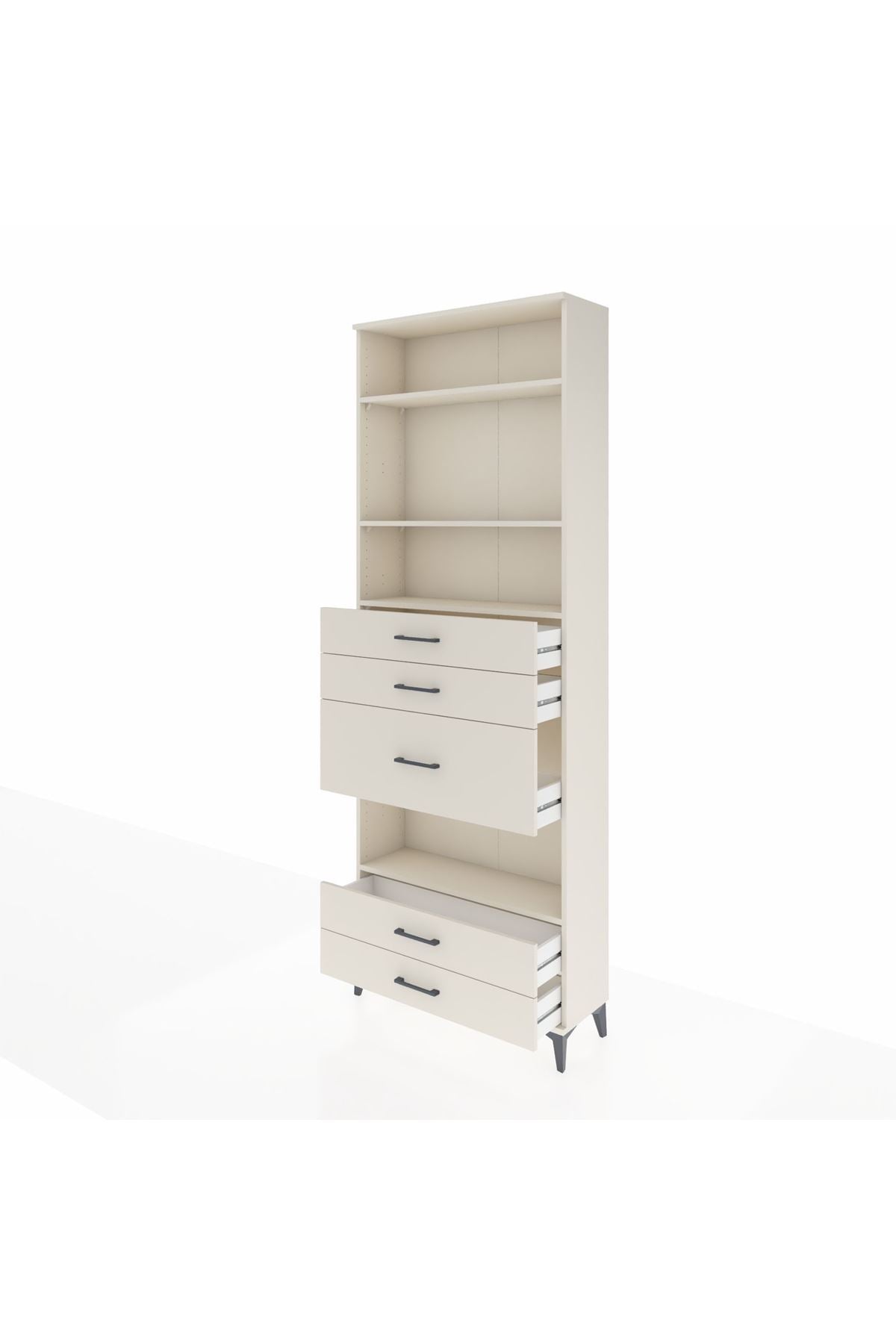 Arges Dolap 4 Raflı 5 Çekmeceli 88x30x243 - S33M104V1A