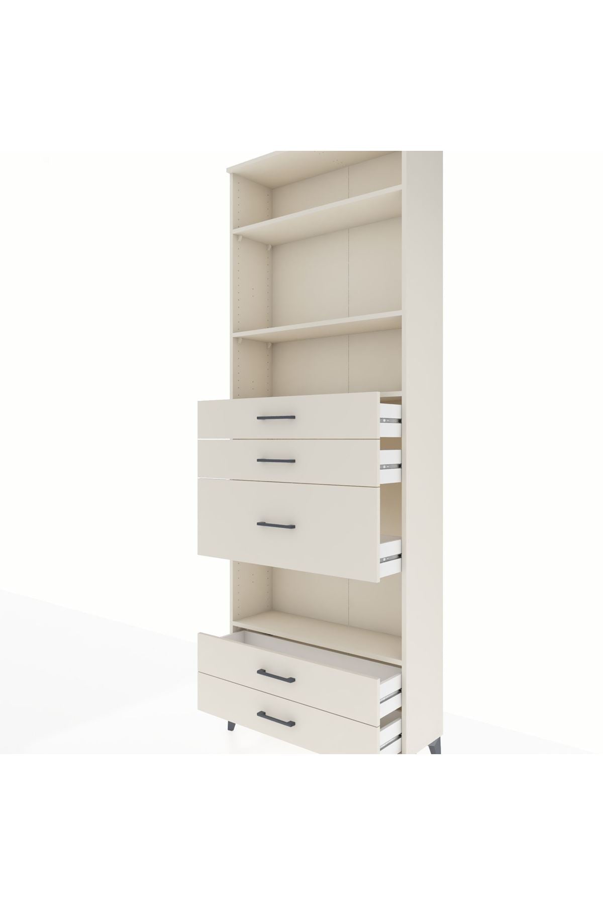 Arges Dolap 4 Raflı 5 Çekmeceli 88x30x243 - S33M104V1A