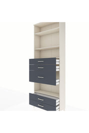 Arges Dolap 4 Raflı 5 Çekmeceli 88x30x243 - S33M104V2A