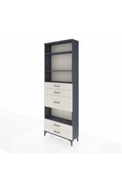 Arges Dolap 4 Raflı 5 Çekmeceli 88x30x243 - S33M104V4A