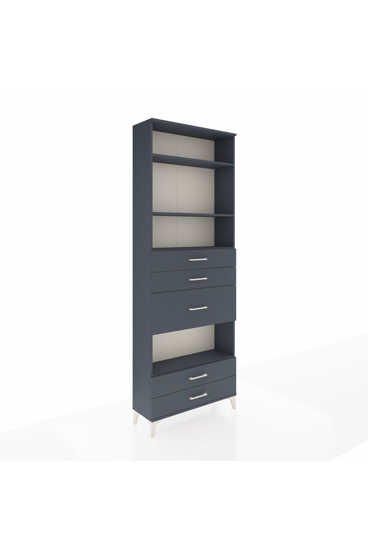 Arges Dolap 4 Raflı 5 Çekmeceli 88x30x243 - S33M104V5A