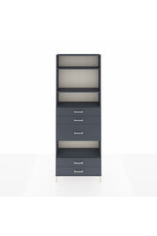 Arges Dolap 4 Raflı 5 Çekmeceli 88x30x243 - S33M104V5A