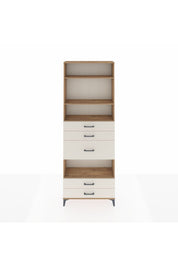 Arges Dolap 4 Raflı 5 Çekmeceli 88x30x243 - S33M104V7A