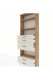 Arges Dolap 4 Raflı 5 Çekmeceli 88x30x243 - S33M104V7A
