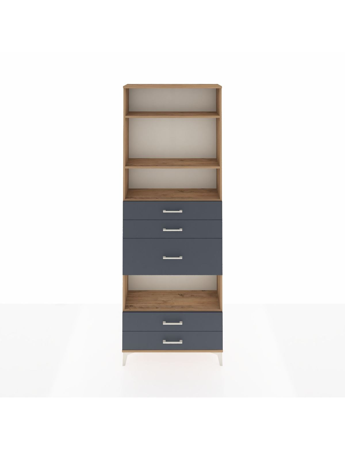Arges Dolap 4 Raflı 5 Çekmeceli 88x30x243 - S33M104V8A
