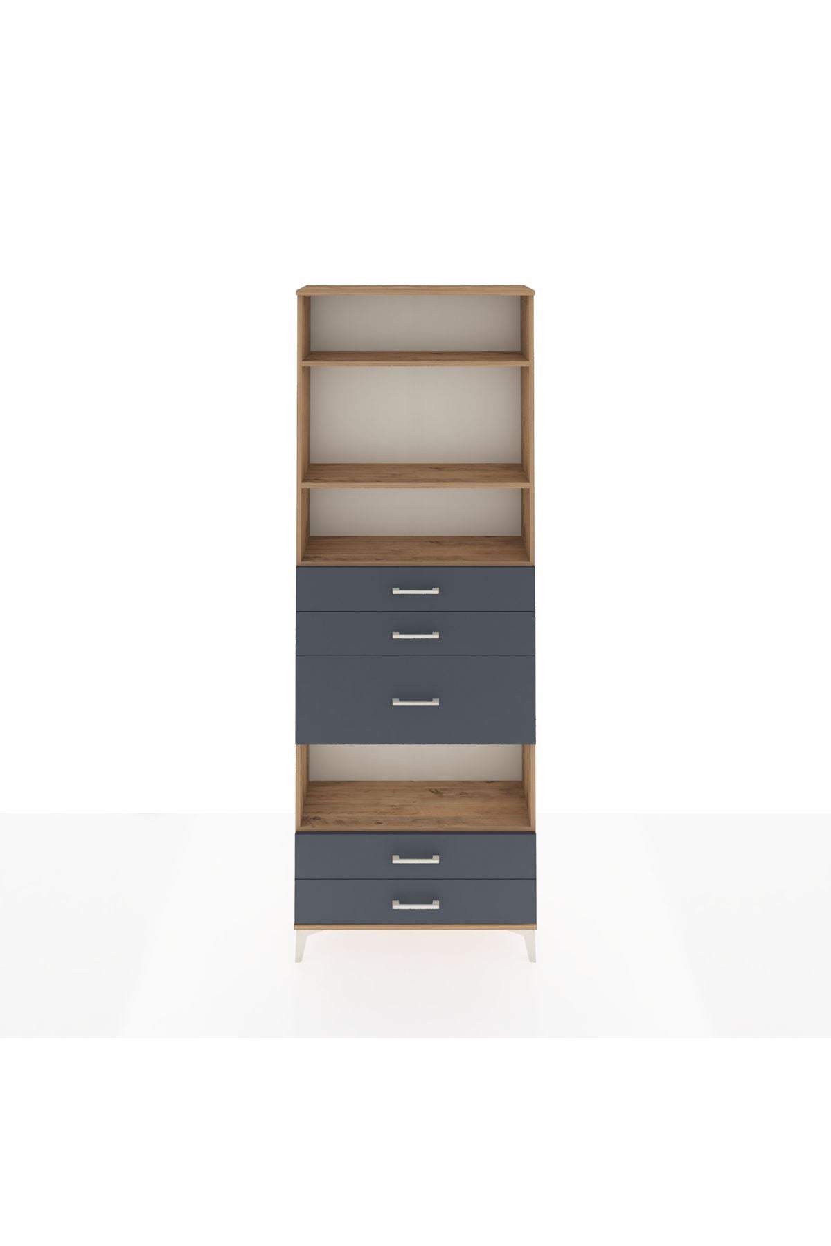 Arges Dolap 4 Raflı 5 Çekmeceli 88x30x243 - S33M104V8A