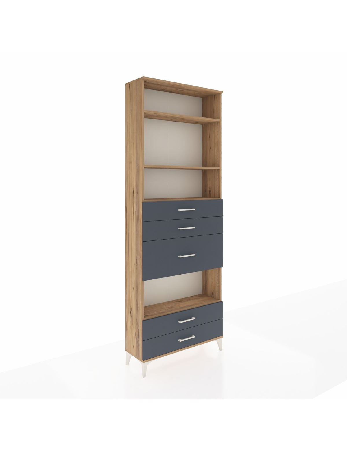 Arges Dolap 4 Raflı 5 Çekmeceli 88x30x243 - S33M104V8A