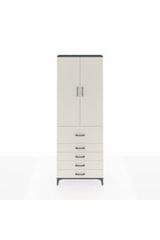 Arges Dolap 4 Raflı 5 Çekmeceli 2 Kapaklı 88x30x243 - S33M105V4A