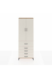 Arges Dolap 4 Raflı 5 Çekmeceli 2 Kapaklı 88x30x243 - S33M105V7A