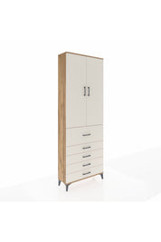 Arges Dolap 4 Raflı 5 Çekmeceli 2 Kapaklı 88x30x243 - S33M105V7A