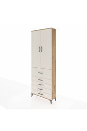 Arges Dolap 4 Raflı 5 Çekmeceli 2 Kapaklı 88x30x243 - S33M105V7A