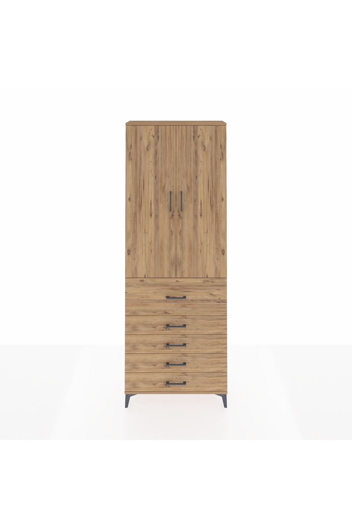 Arges Dolap 4 Raflı 5 Çekmeceli 2 Kapaklı 88x30x243 - S33M105V9A