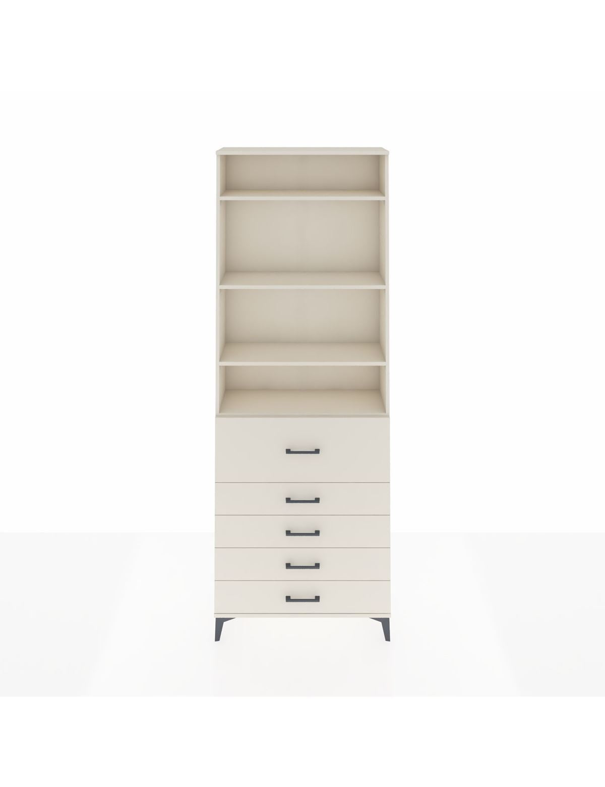 Arges Dolap 4 Raflı 5 Çekmeceli 88x30x243 - S33M106V1A