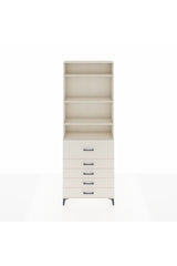 Arges Dolap 4 Raflı 5 Çekmeceli 88x30x243