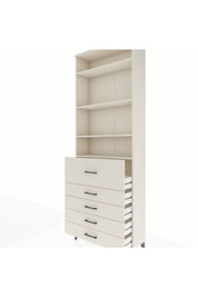 Arges Dolap 4 Raflı 5 Çekmeceli 88x30x243 - S33M106V1A