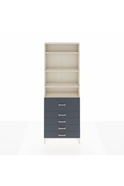 Arges Dolap 4 Raflı 5 Çekmeceli 88x30x243 - S33M106V2A
