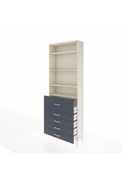 Arges Dolap 4 Raflı 5 Çekmeceli 88x30x243 - S33M106V2A