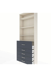 Arges Dolap 4 Raflı 5 Çekmeceli 88x30x243 - S33M106V2A