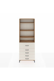 Arges Dolap 4 Raflı 5 Çekmeceli 88x30x243 - S33M106V7A