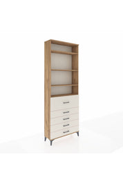 Arges Dolap 4 Raflı 5 Çekmeceli 88x30x243 - S33M106V7A