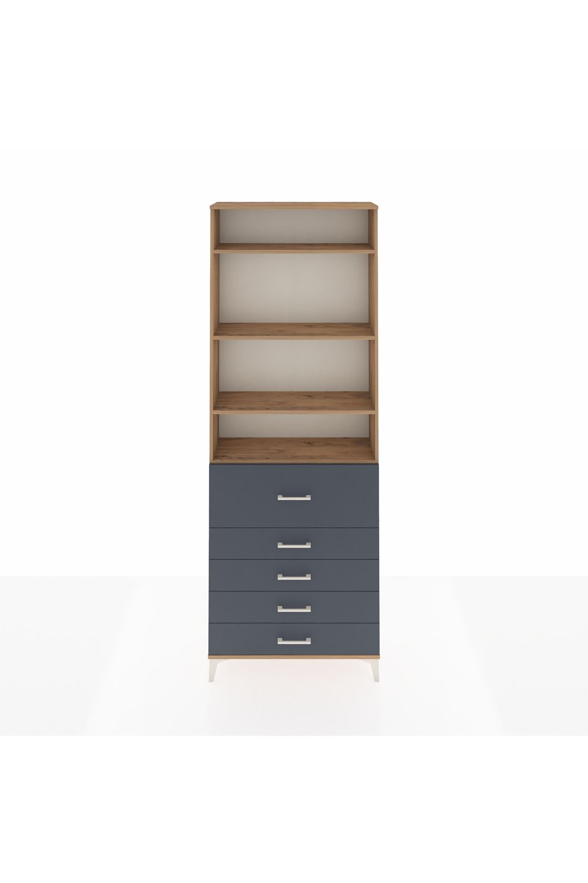Arges Dolap 4 Raflı 5 Çekmeceli 88x30x243 - S33M106V8A