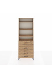 Arges Dolap 4 Raflı 5 Çekmeceli 88x30x243 - S33M106V9A
