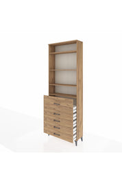 Arges Dolap 4 Raflı 5 Çekmeceli 88x30x243 - S33M106V9A