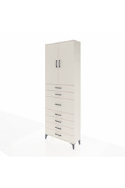 Arges Dolap 3 Raflı 7 Çekmeceli 2 Kapaklı 88x30x243 - S33M107V1A