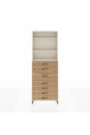 Arges Dolap 3 Raflı 7 Çekmeceli 88x30x243 - S33M108V3A