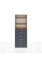 Arges Dolap 3 Raflı 7 Çekmeceli 88x30x243 - S33M108V8A