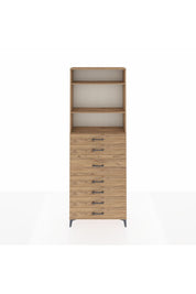 Arges Dolap 3 Raflı 7 Çekmeceli 88x30x243 - S33M108V9A