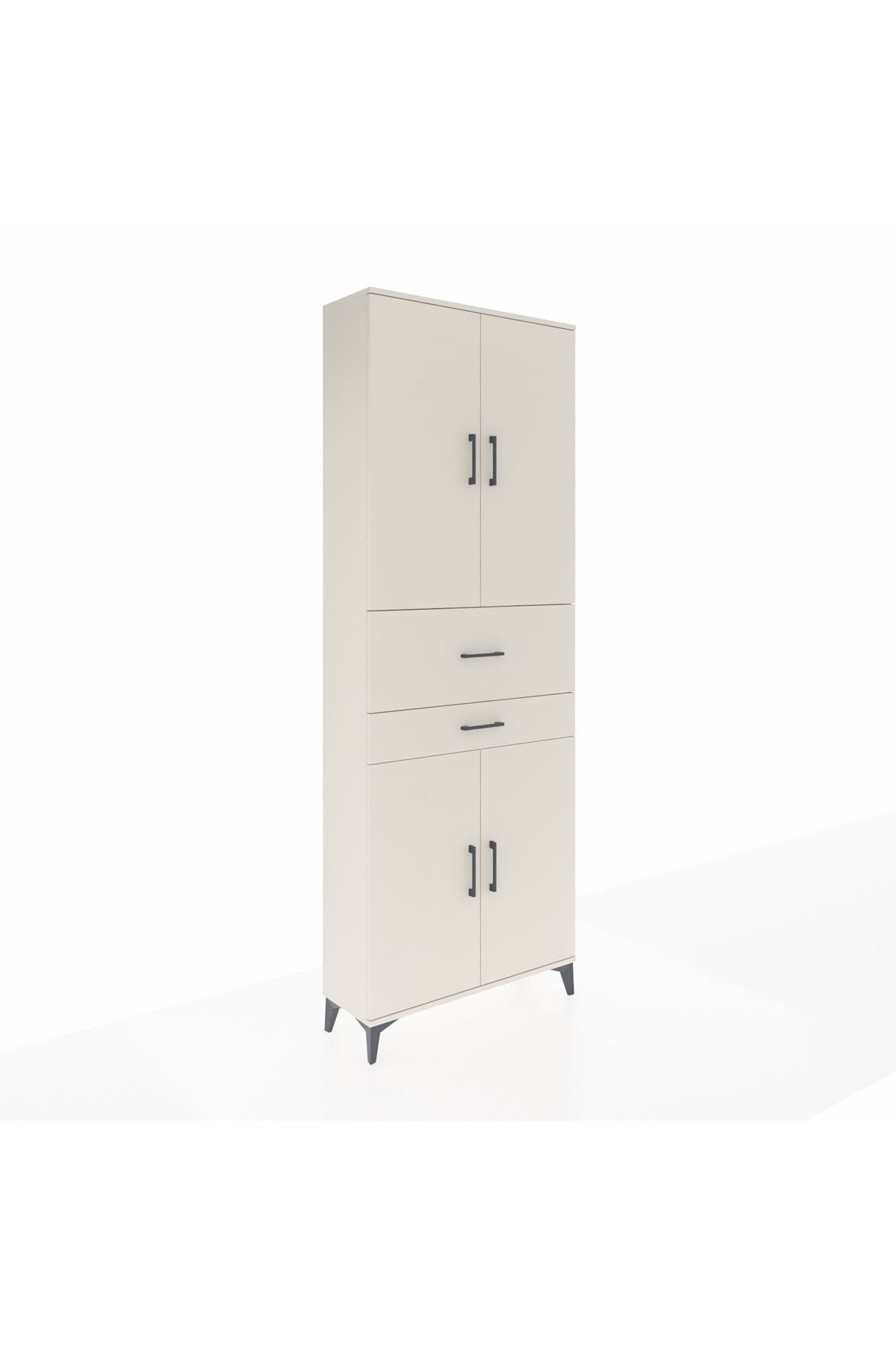 Arges Dolap 4 Raflı 2 Çekmeceli 4 Kapaklı 88x30x243 - S33M109V1A