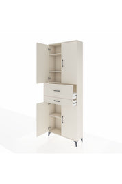 Arges Dolap 4 Raflı 2 Çekmeceli 4 Kapaklı 88x30x243 - S33M109V1A