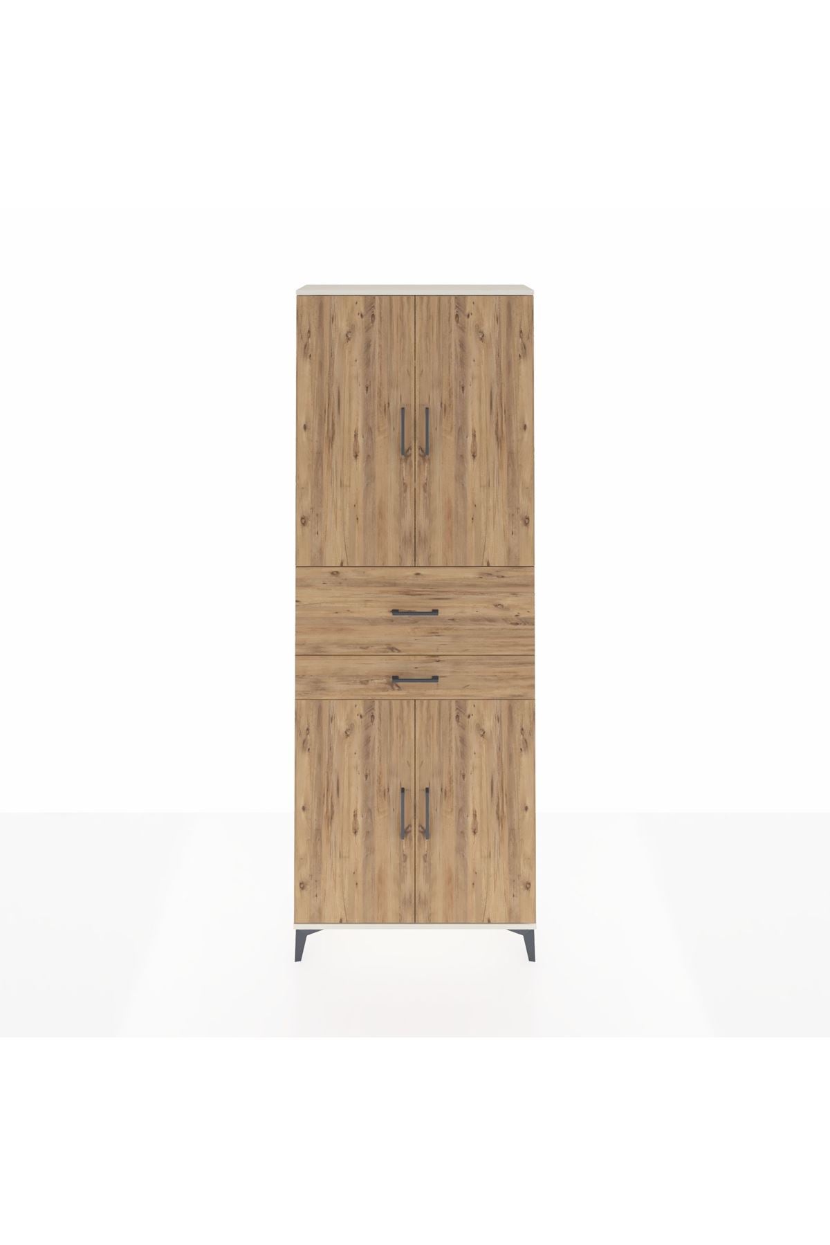 Arges Dolap 4 Raflı 2 Çekmeceli 4 Kapaklı 88x30x243 - S33M109V3A