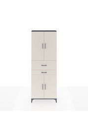Arges Dolap 4 Raflı 2 Çekmeceli 4 Kapaklı 88x30x243 - S33M109V4A