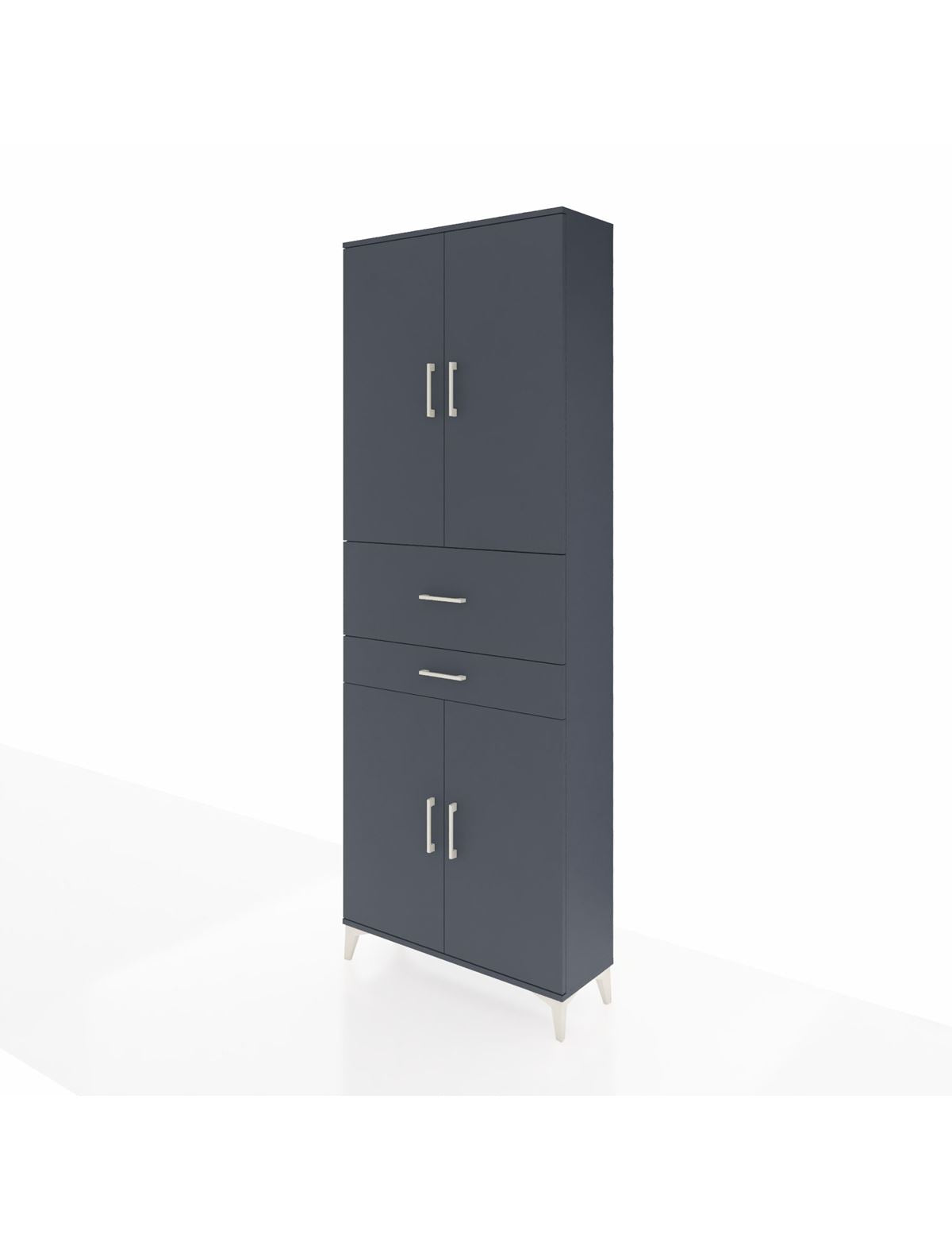 Arges Dolap 4 Raflı 2 Çekmeceli 4 Kapaklı 88x30x243 - S33M109V5A