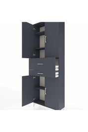 Arges Dolap 4 Raflı 2 Çekmeceli 4 Kapaklı 88x30x243 - S33M109V5A
